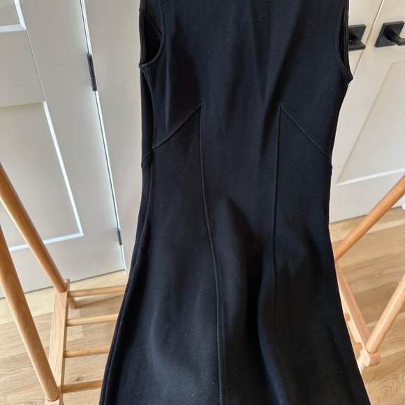 HELMUT Lang Black Gala Bodycon Cut Out Dress Minimal Stretchy - Picture 4 of 6